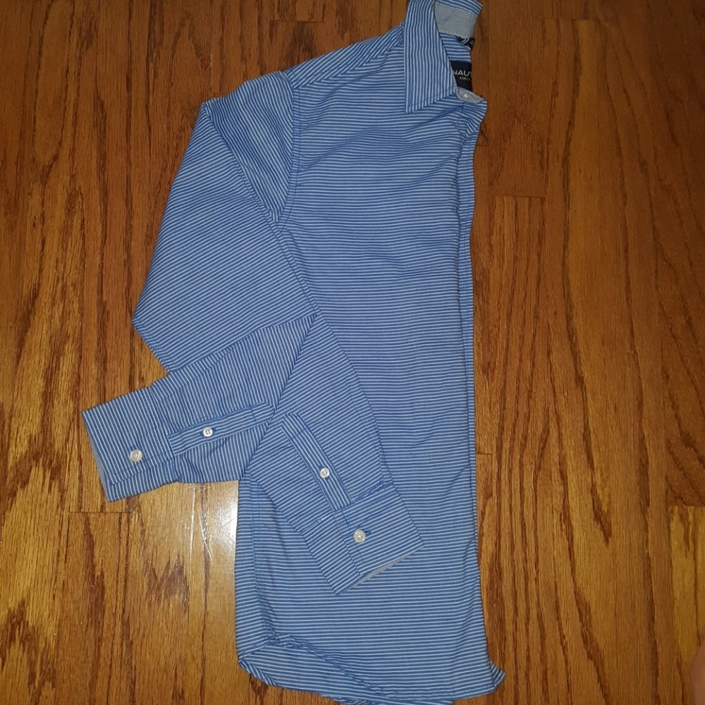 Boys Natuica front button down long sleeve